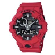 Casio G-Shock Red/Black Analogue/Digital Mens Sports/Fitness Watch GA700-4A GA-700-4ADR by 45 