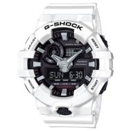 Casio G-Shock White/Black Analogue/Digital Mens Sports/Fitness Watch GA700-7A GA-700-7ADR by 45 