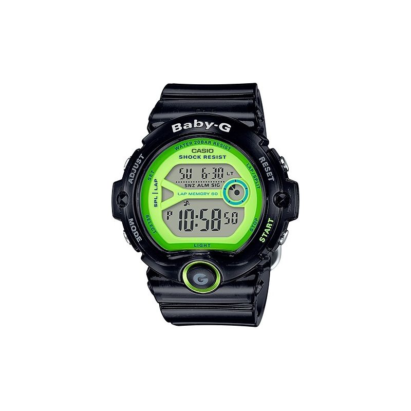 Casio Baby-G Digital Female Black/Green Runners/Athletics Watch BG6903-1B