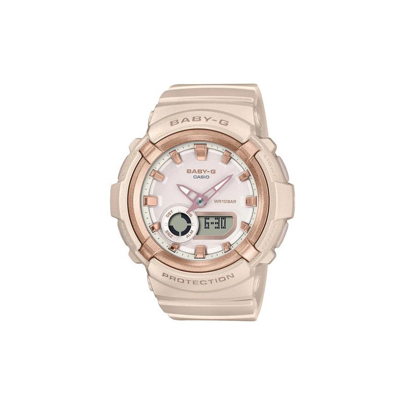 Casio Baby G Analogue Digital Metallic Accents Rose Gold Watch