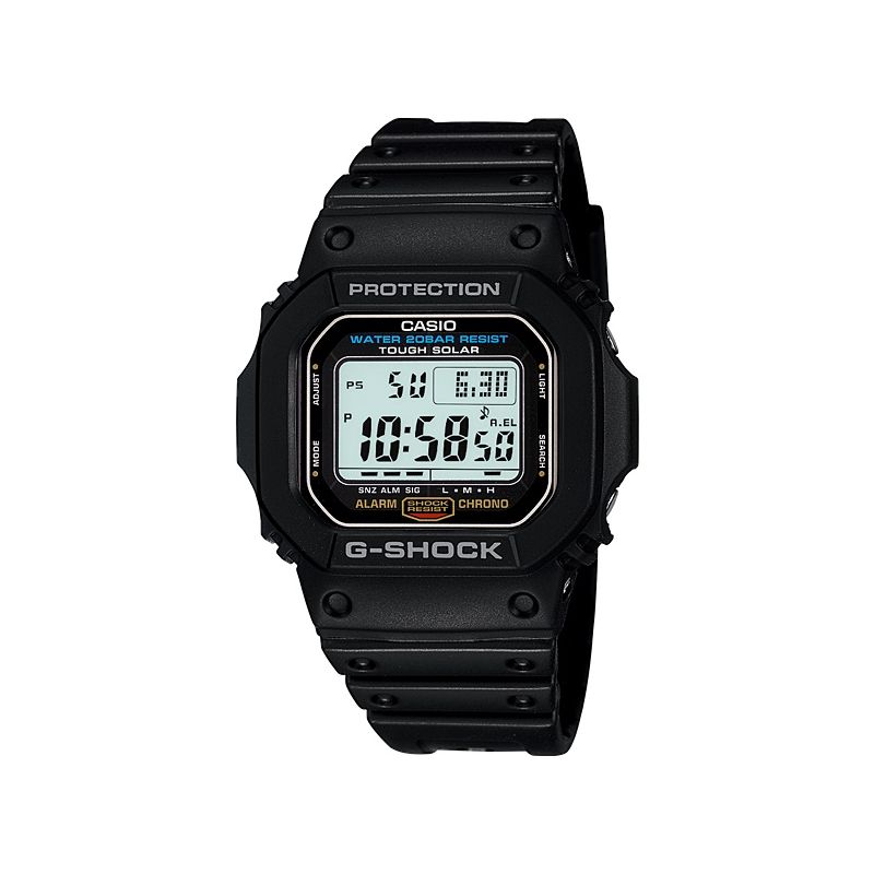roddel Vergissing gek geworden Casio G-Shock Digital Tough Solar Classic Series Mens Black Watch G5600UE-1