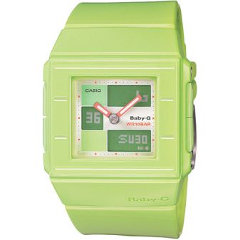 Casio Baby-G Analogue/Digital Female Green Watch BGA-200-3EDR